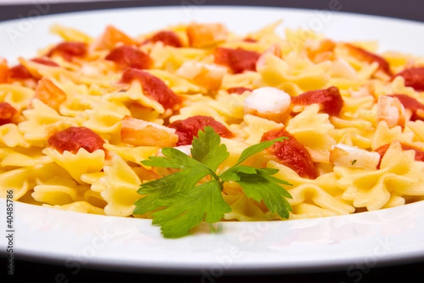Obraz tomato pasta dish