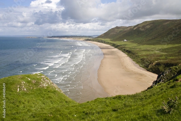 Fototapeta Rhossili Bay, South Wales Uk