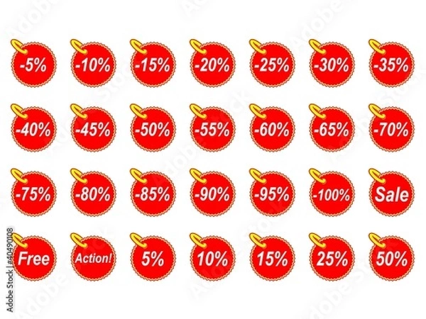 Fototapeta Various discounts