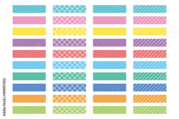 Fototapeta マスキングテープ ポップ カラフル