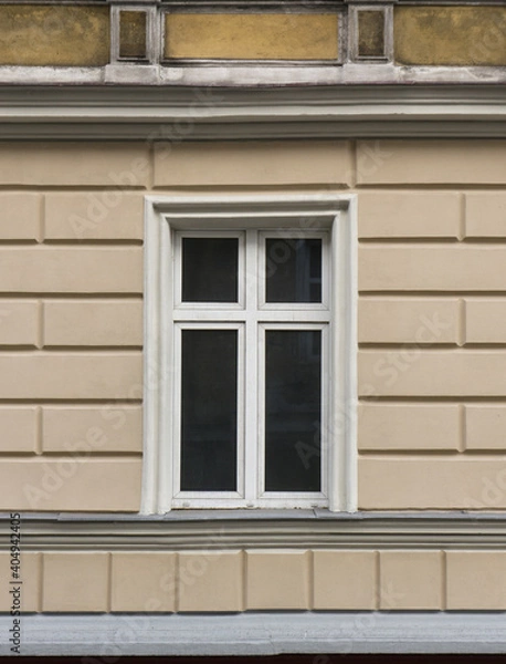 Fototapeta window on a brick wall