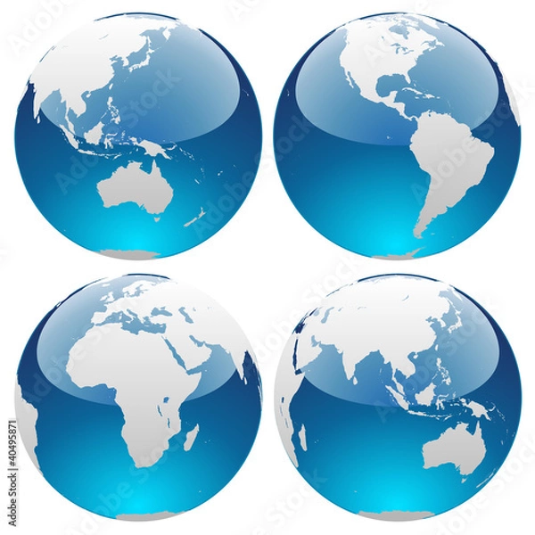 Fototapeta aqua earth