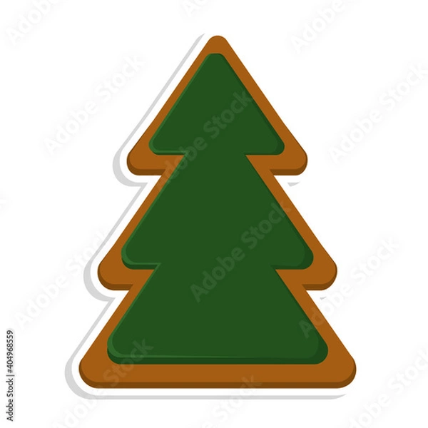Obraz Isolated christmas tree. Christmas season - Vector illustration