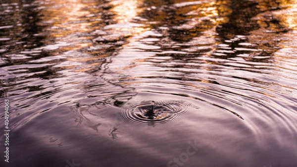 Obraz Purple and golden ripples