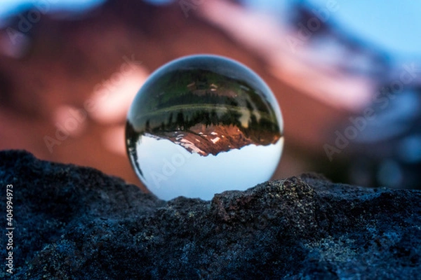 Obraz Mount Jefferson pink ball