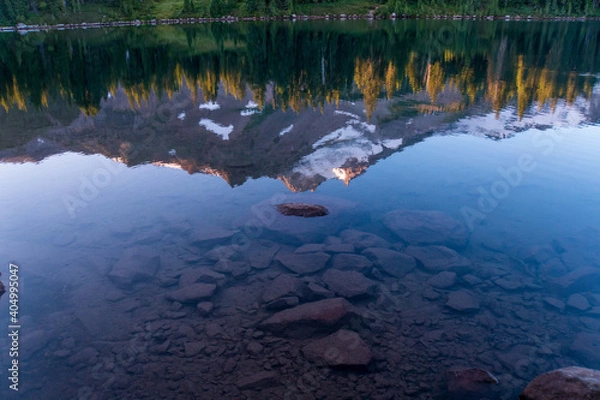Obraz Mount Jefferson reflection 