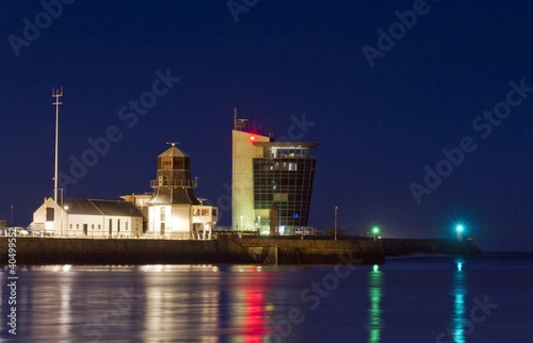 Obraz Aberdeen harbour Tower Lights