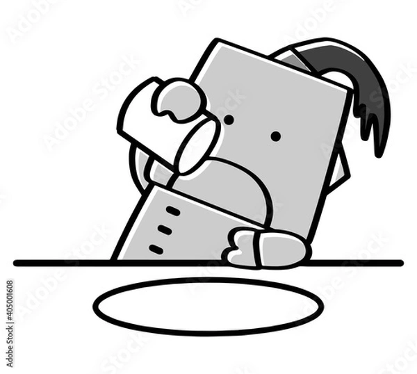 Fototapeta うがいをするロボット　01