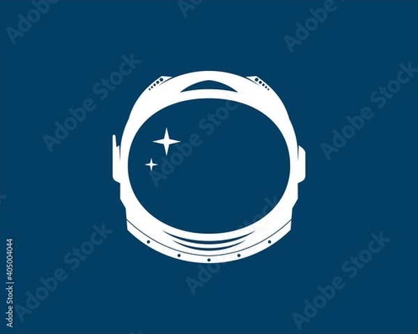 Obraz Space helmet with shinning star inside