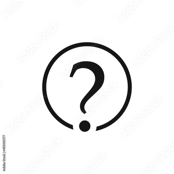 Obraz Icon vector graphic of question mark set