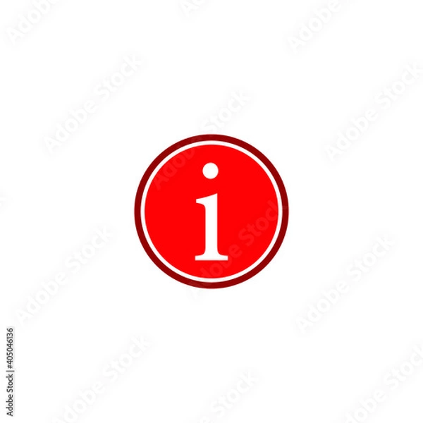 Obraz Icon vector graphic of information mark circle, good fortemplate