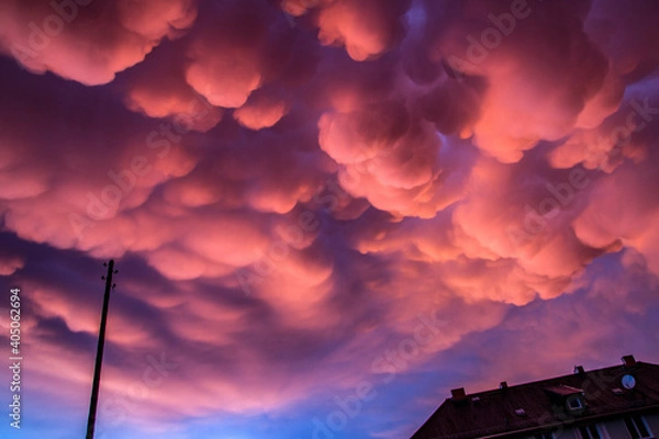 Obraz mammatus clouds
