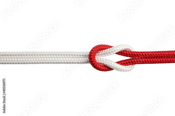 Obraz Biało-czerwony węzeł