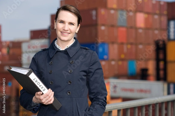 Obraz Businesswoman in export