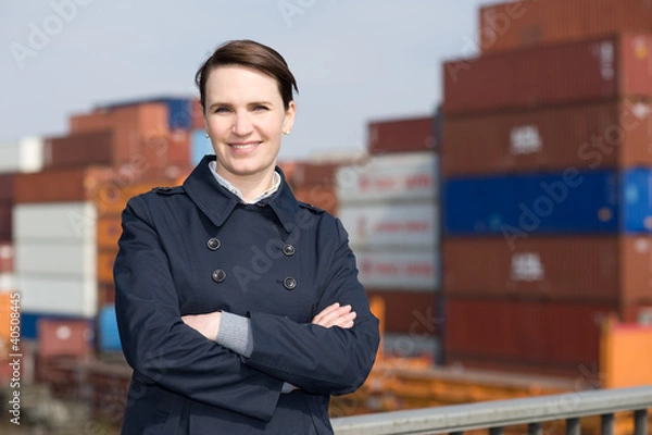 Obraz Kauffrau in Export und Logistik