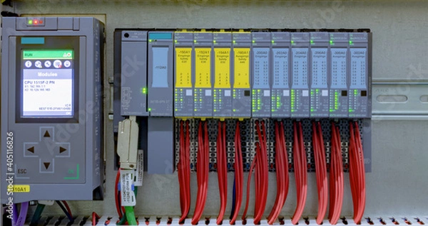 Fototapeta Siemens simatic S7 Steuerung Safety Eingänge
