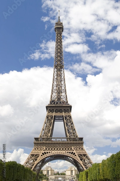 Obraz Eiffel tower on blue sky