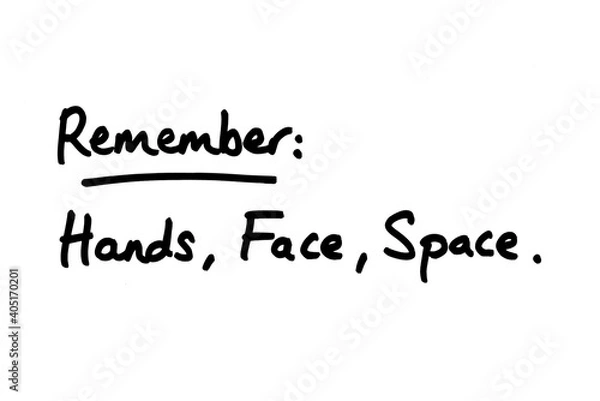 Fototapeta Remember - Hands, Face, Space