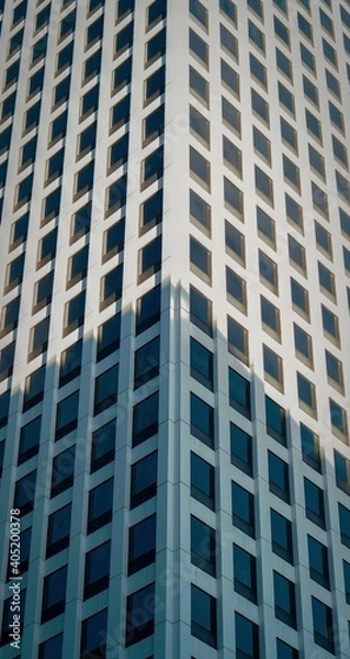 Obraz shadow on building in the evening