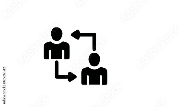 Fototapeta teamwork icon vector design 