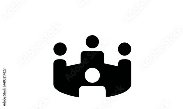 Fototapeta teamwork icon vector design 