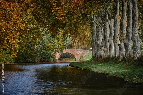 Obraz walk along the canal du midi


