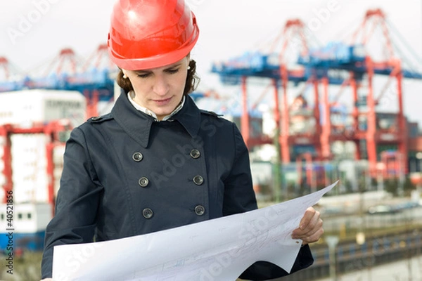 Obraz Female civil engineer