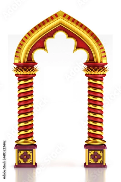 Fototapeta Ancient greek column 3d render.