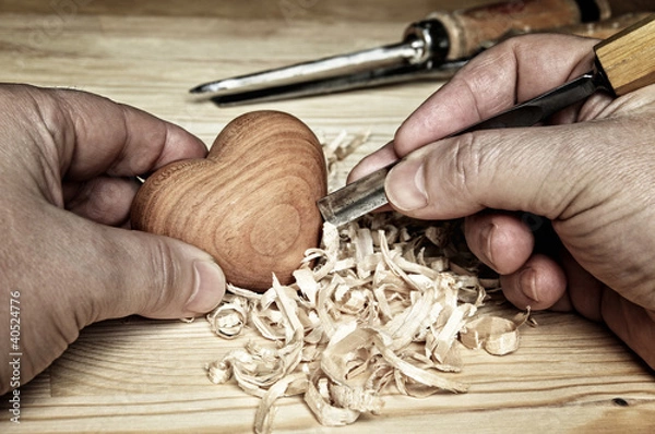 Obraz Herzschnitzerei