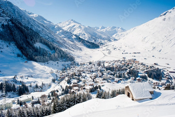 Obraz Andermatt zimą