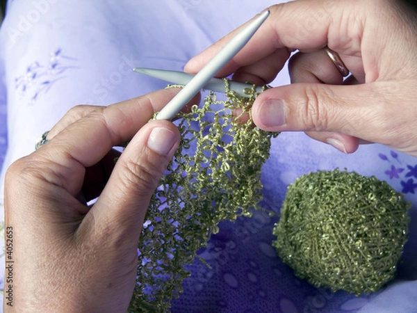 Obraz women knitting