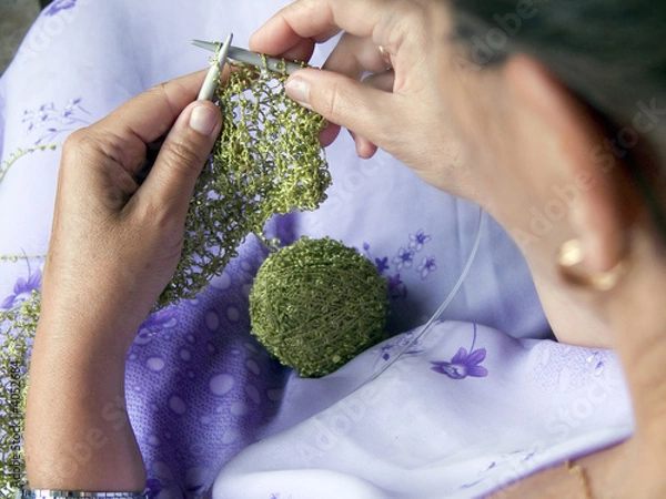 Obraz women knitting