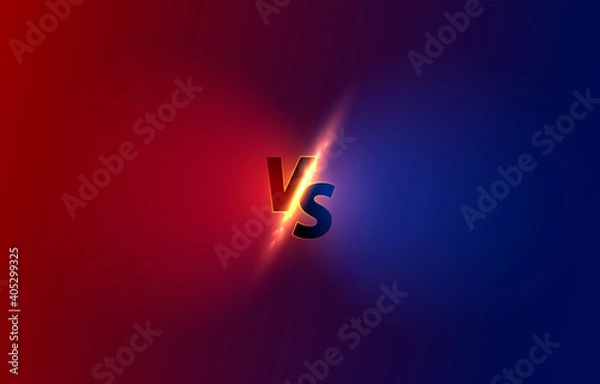 Fototapeta Versus game cover, banner sport vs, team concept.