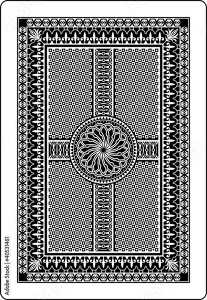 Fototapeta playing card back side