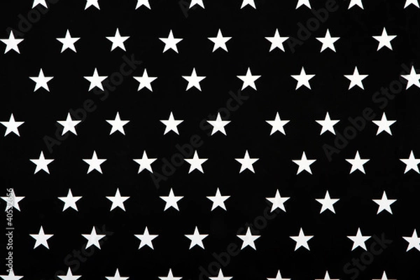 Fototapeta Black and white texture with five-pointed stars