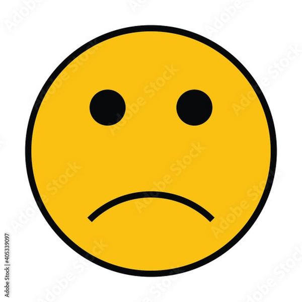 Fototapeta sad, happy, moody, surprised, angry, smile emoticon smiley icon vector