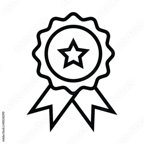 Fototapeta medals icon vector