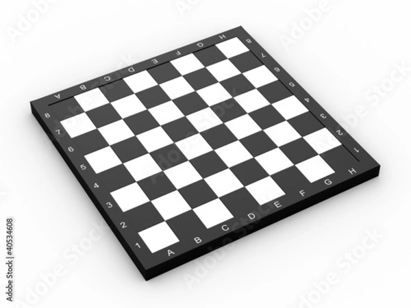 Obraz Empty chess board
