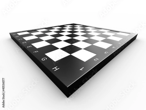 Obraz Empty chess board
