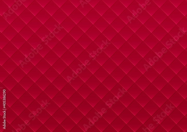 Fototapeta ラグジュアリーなダイヤパターン背景　赤