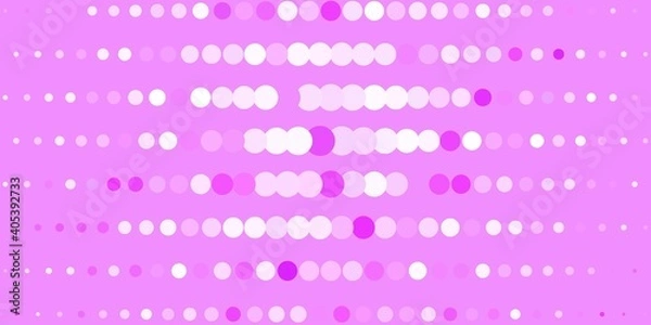 Fototapeta Dark Purple vector layout with circle shapes.