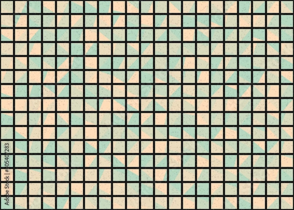 Fototapeta Abstract Geometric Pattern generative computational art illustration