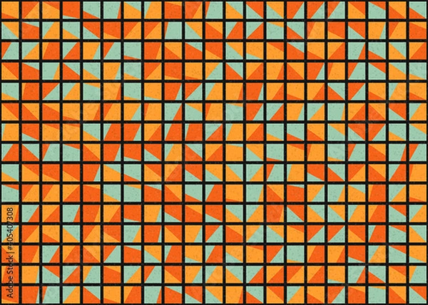 Fototapeta Abstract Geometric Pattern generative computational art illustration