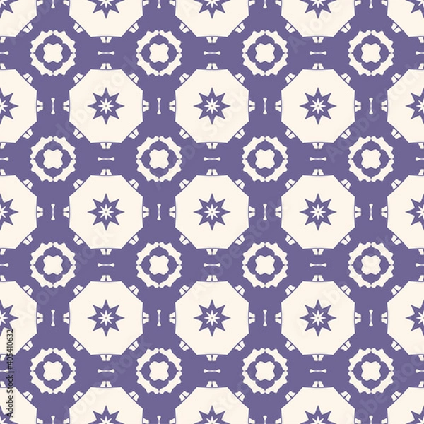 Fototapeta Seamless Pattern With Hand Drawn Ethnic Abstract Background. Vector Illustration