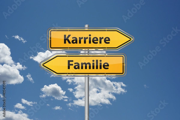 Fototapeta Karriere oder Familie