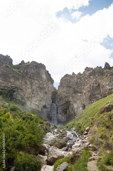 Obraz waterfall in the mountains