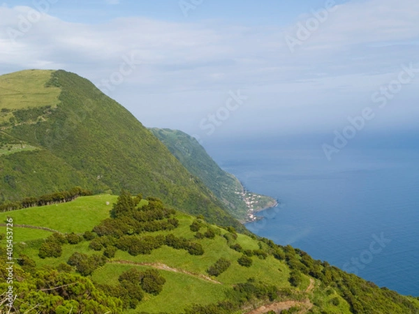 Obraz Vista sobre a ilha de S. Jorge nos Açores