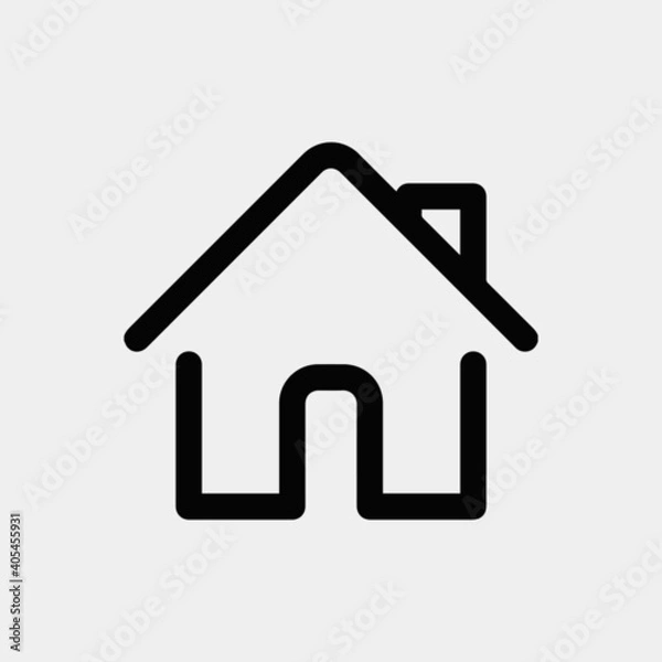 Obraz home icon on white background