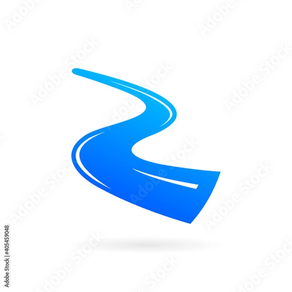 Obraz river logo letter r concept