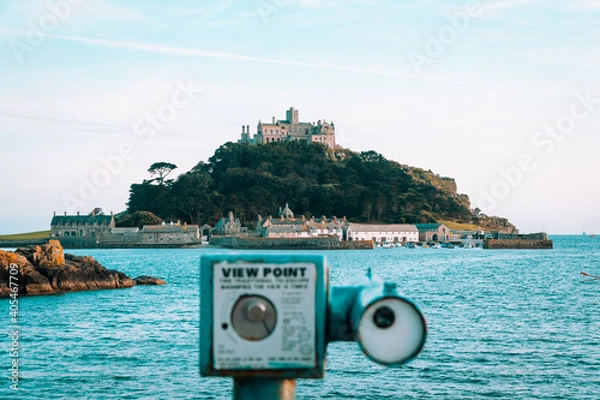 Obraz St Michaels Viewpoint in Cornwall UK 